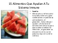 15 Alimentos Que Ayudan A Tu Sistema Icomermnune